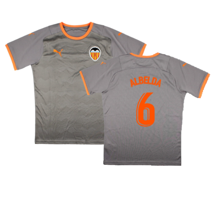 Valencia 2021-22 Fourth Shirt (Sponsorless) (M) (Mint) (ALBELDA 6)