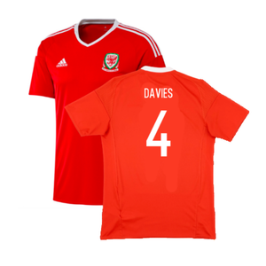 Wales 2016-2017 Home Shirt (M) (Excellent) (Davies 4)_0