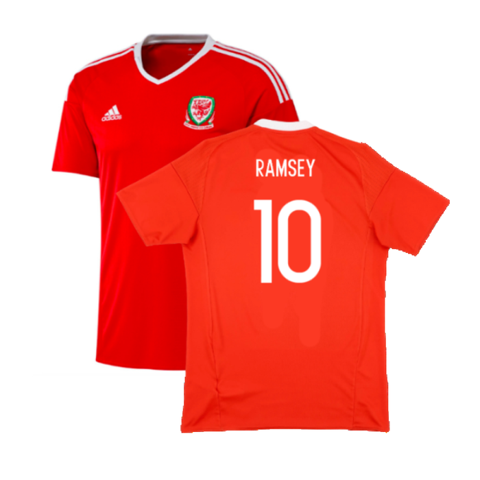 Wales 2016-17 Home Shirt (S) (Excellent) (Ramsey 10)