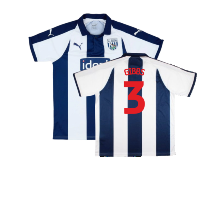 West Brom 2018-19 Home Shirt (XL) (Good) (Gibbs 3)