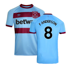 West Ham United 2020-21 Away Shirt (M) (Mint) (F ANDERSON 8)_0