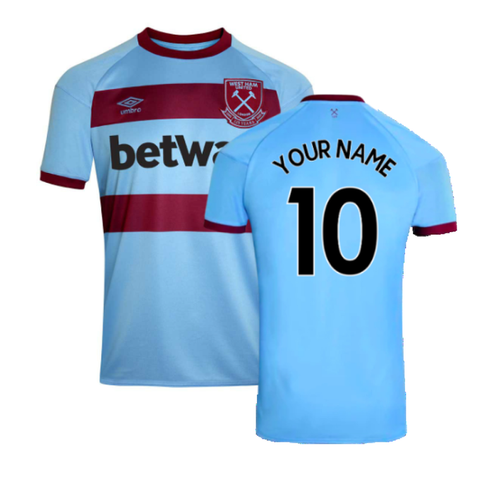 West Ham United 2020-21 Away Shirt (M) (Your Name 10) (Mint)