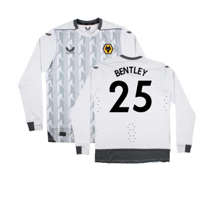 Wolves 2022-23 Pro Long Sleeve Third Shirt (Sponsorless) (M) (Mint) (Bentley 25)