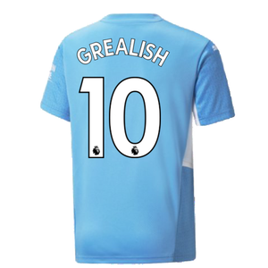 2021-2022 Man City Home Shirt (Kids) (GREALISH 10)_2