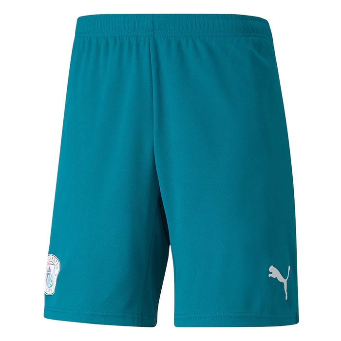 2021-2022 Man City Away Shorts (Ocean Depths) - Kids