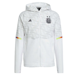 2022-2023 Argentina Game Day Full Zip Travel Hoodie (White)_0