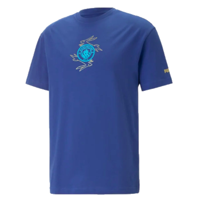 2022-2023 Man City Chinese New Year Graphic Tee (Blue)