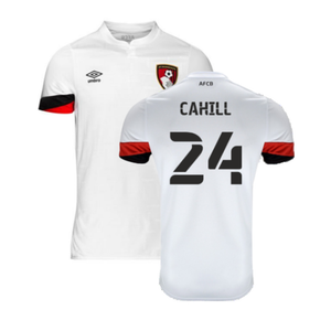 Bournemouth 2021-22 Away Shirt (Sponsorless) (L) (Cahill 24) (Mint)_0